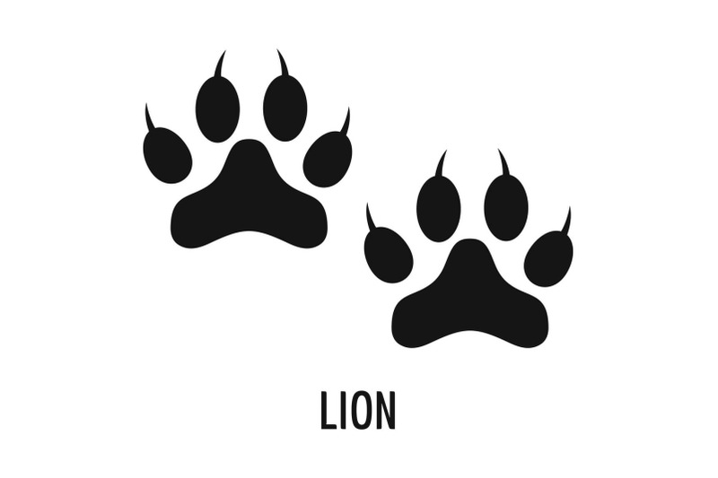 lion-step-icon-simple-style