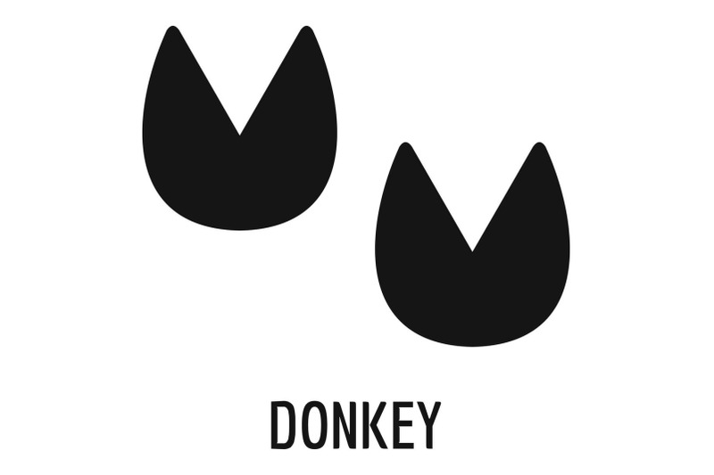 donkey-step-icon-simple-style