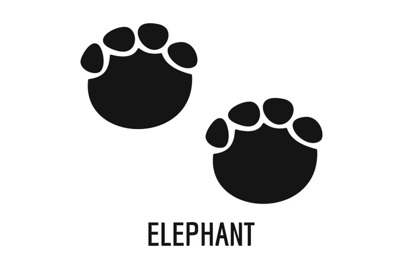 elephant-step-icon-simple-style