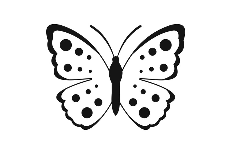 spring-butterfly-icon-simple-style