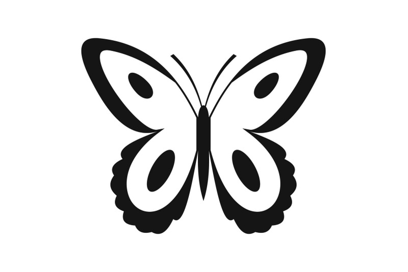 spotted-butterfly-icon-simple-style