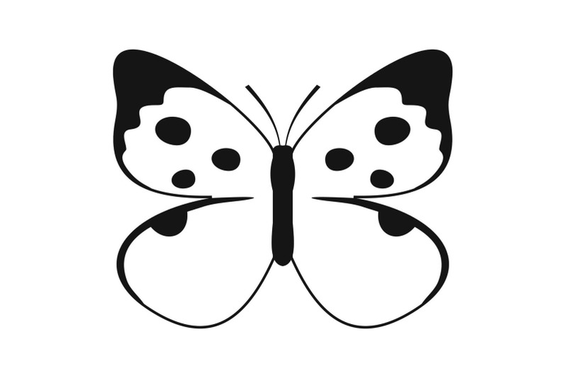 big-butterfly-icon-simple-style