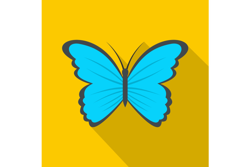 butterfly-in-nature-icon-flat-style