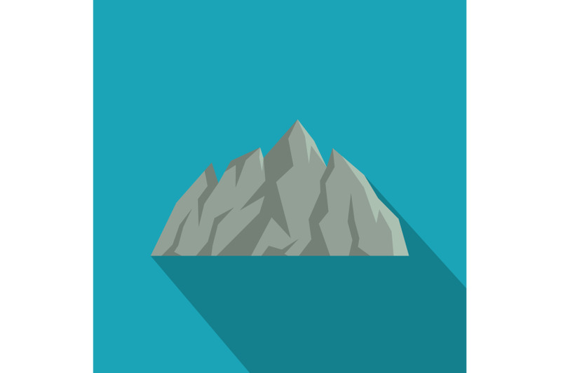 mountain-icon-flat-style