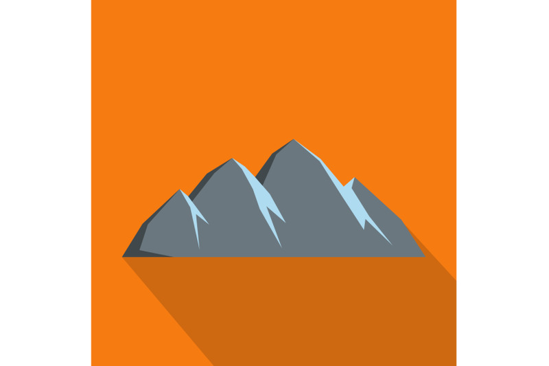 large-mountain-icon-flat-style