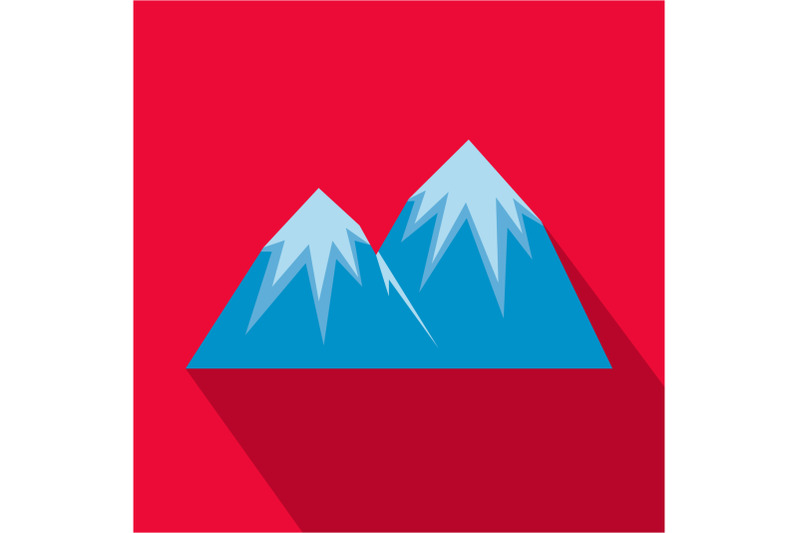 snow-peak-icon-flat-style