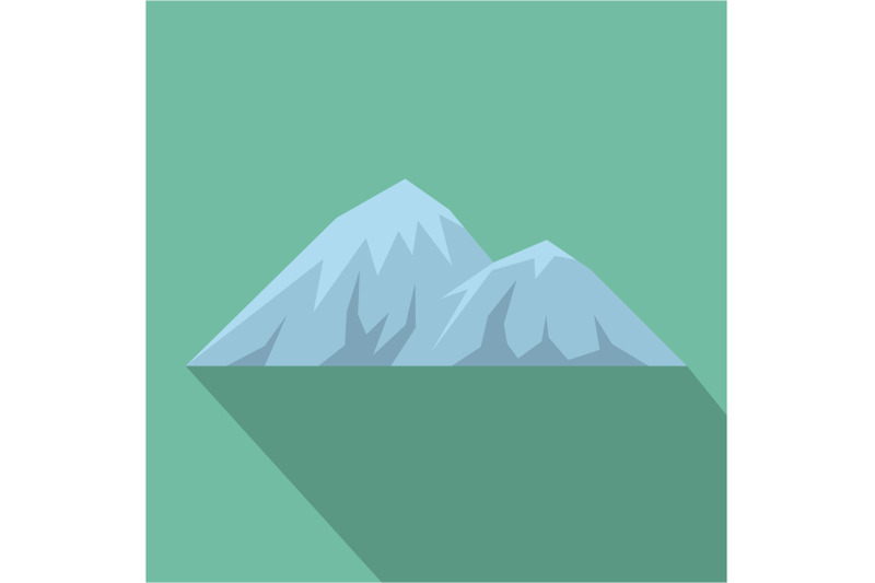 climbing-on-mountain-icon-flat-style