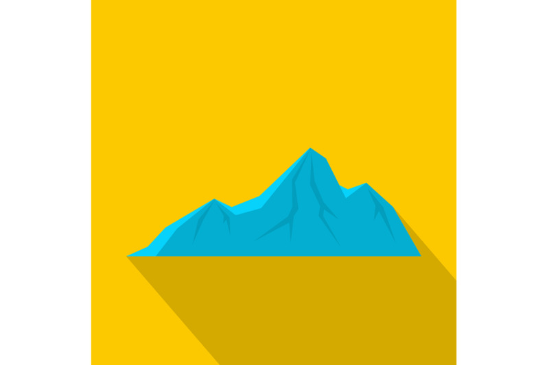 tall-mountain-icon-flat-style