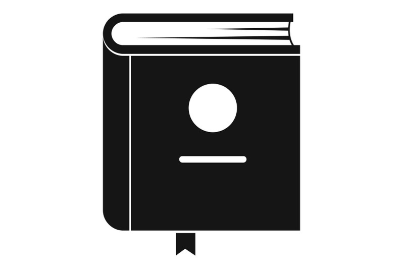 book-encyclopedia-icon-simple-black-style