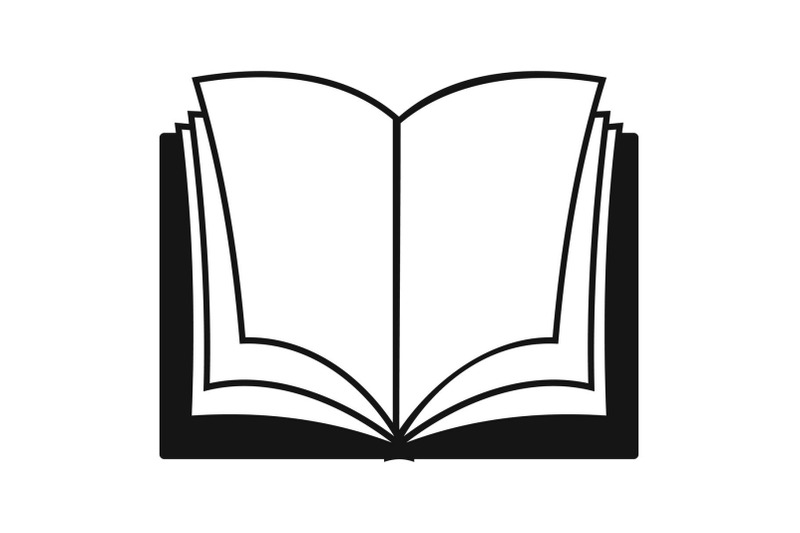 book-dictionary-icon-simple-black-style