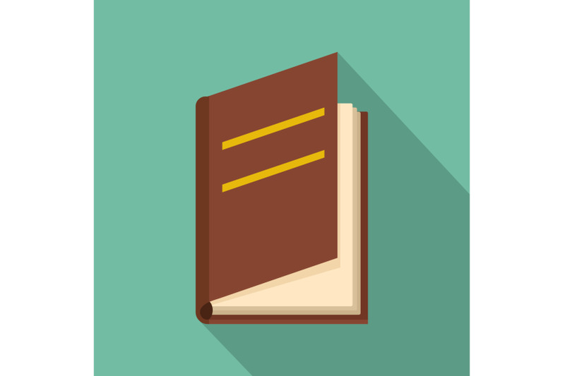 book-ajar-icon-flat-style