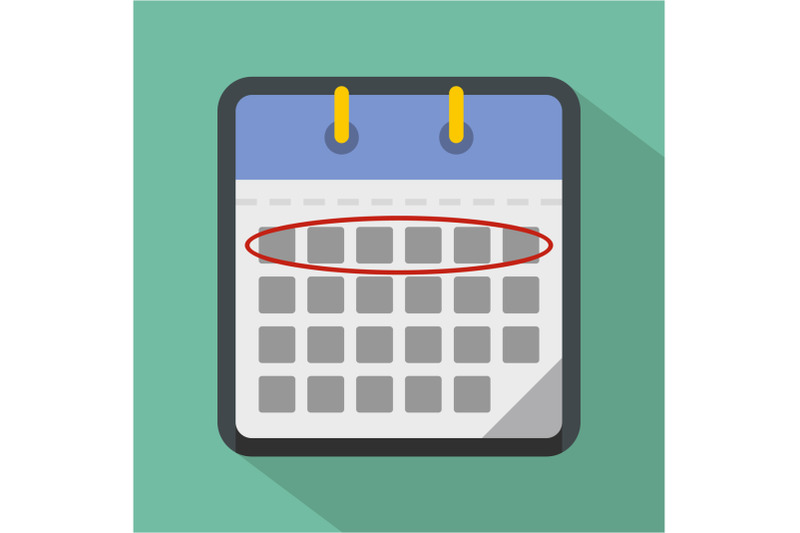 calendar-day-icon-flat-style