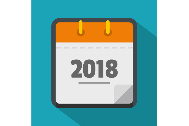 calendar-new-year-icon-flat-style