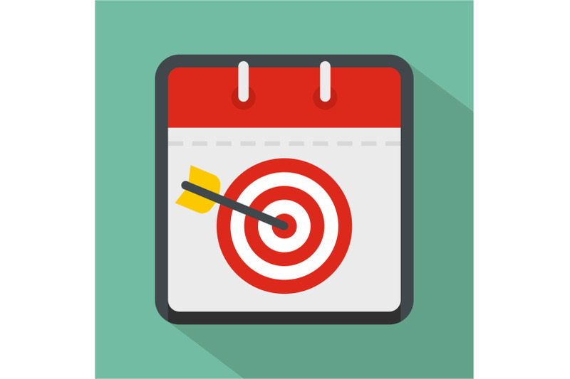 calendar-target-icon-flat-style