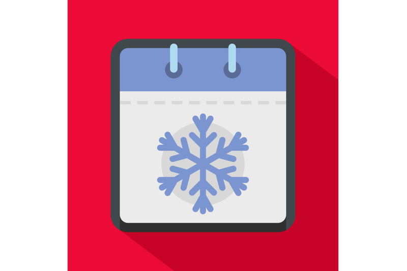 calendar-winter-icon-flat-style