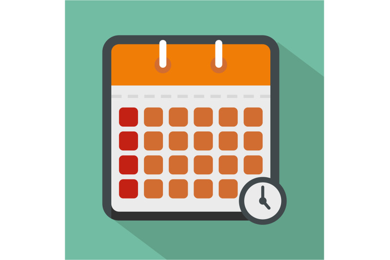 calendar-time-icon-flat-style