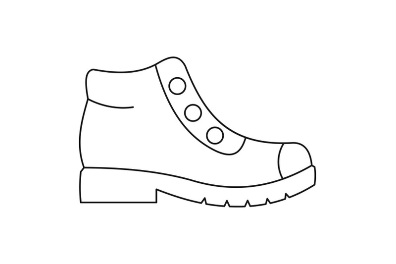 hiking-boots-icon-vector-thin-line