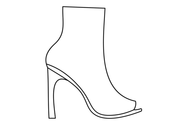 woman-shoes-icon-vector-thin-line