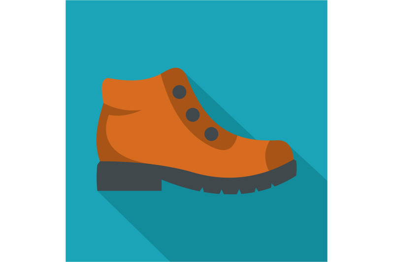 hiking-boots-icon-vector-flat