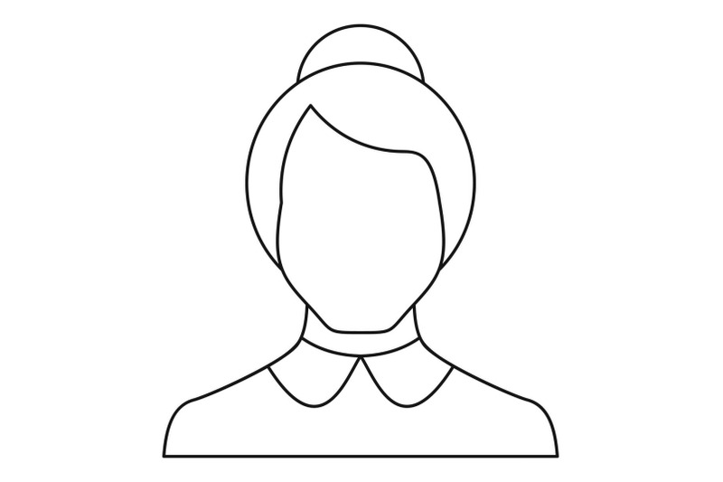 best-female-avatar-icon-vector-thin-line