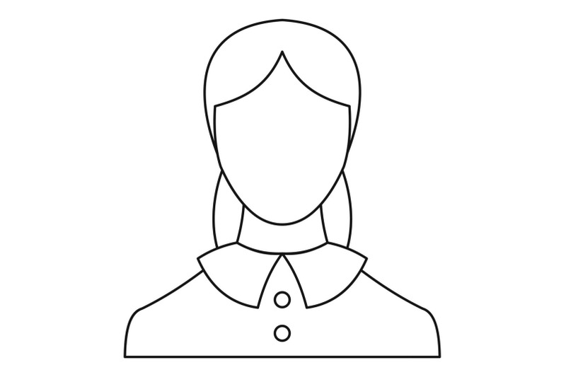 new-woman-user-icon-vector-thin-line