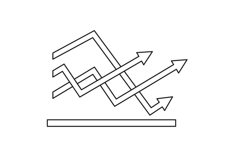 line-chart-icon-vector-thin-line