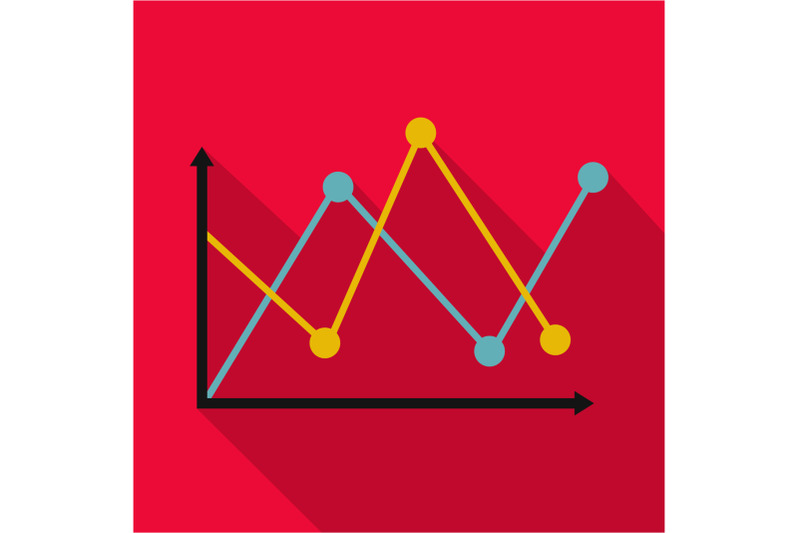 line-diagram-icon-vector-flat