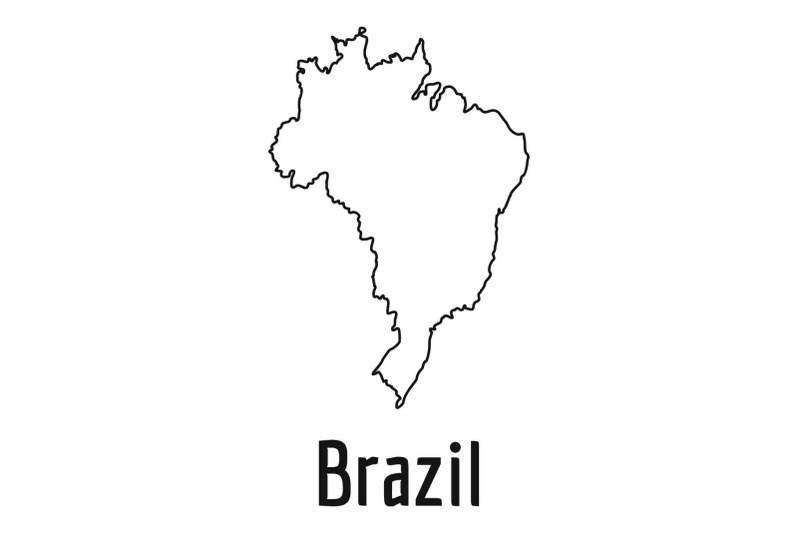 brazil-map-thin-line-vector-simple