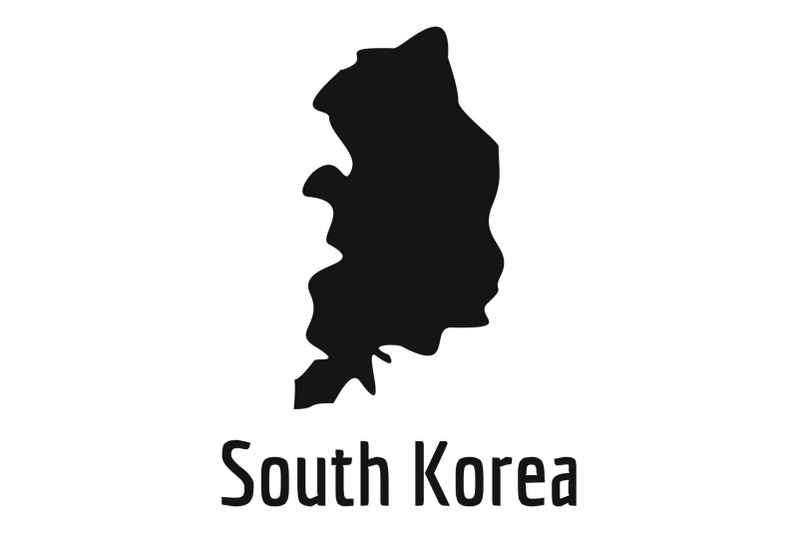 south-korea-map-in-black-vector-simple