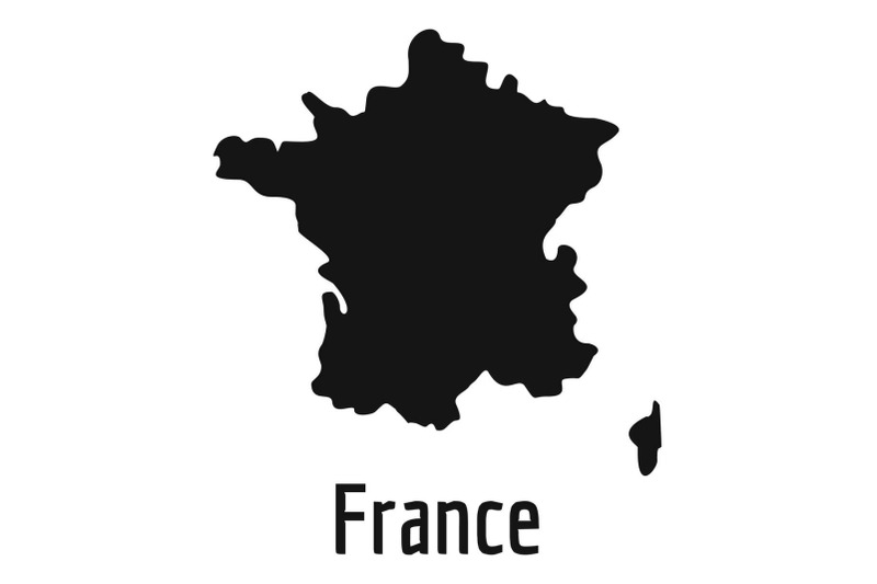 france-map-in-black-vector-simple