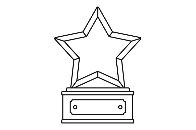 star-award-icon-vector-thin-line