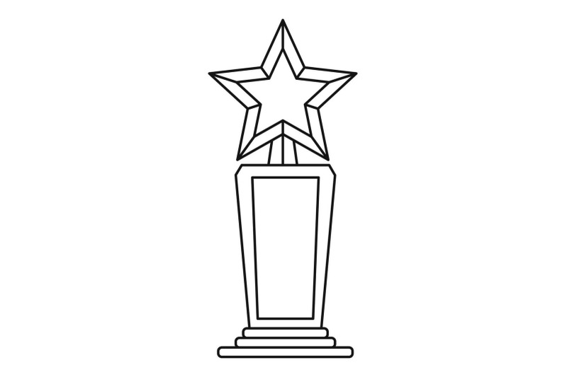 star-award-icon-vector-thin-line