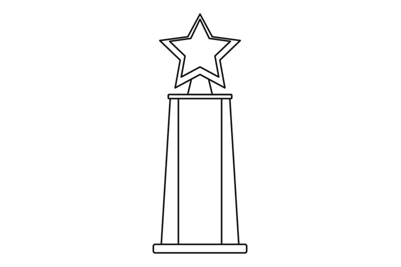 star-award-icon-vector-thin-line