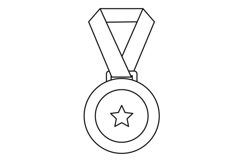 medal-icon-vector-thin-line