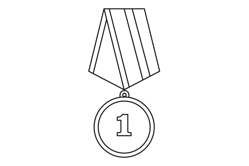 medal-icon-vector-thin-line