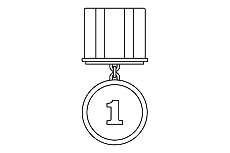 medal-icon-vector-thin-line