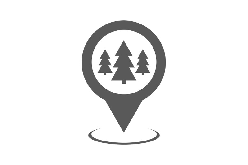 forest-map-pointer-icon-vector-simple