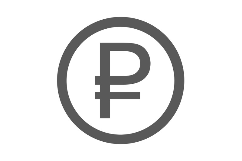 ruble-symbol-icon-simple-vector