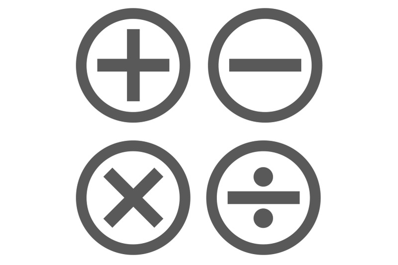 calculator-icon-set-in-circle-vector-simple