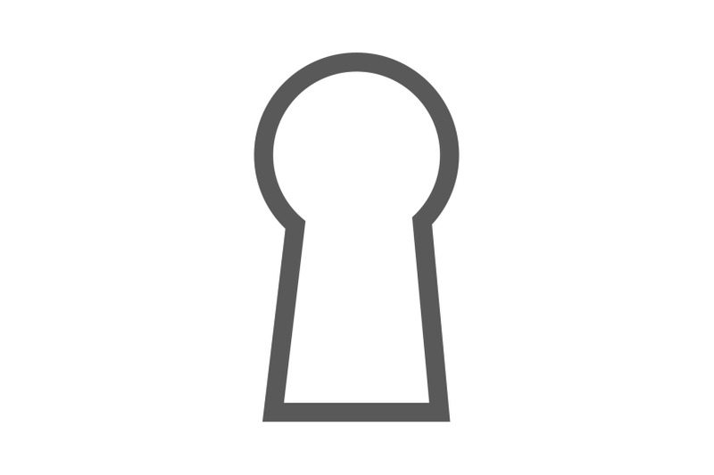 keyhole-icon-vector-simple