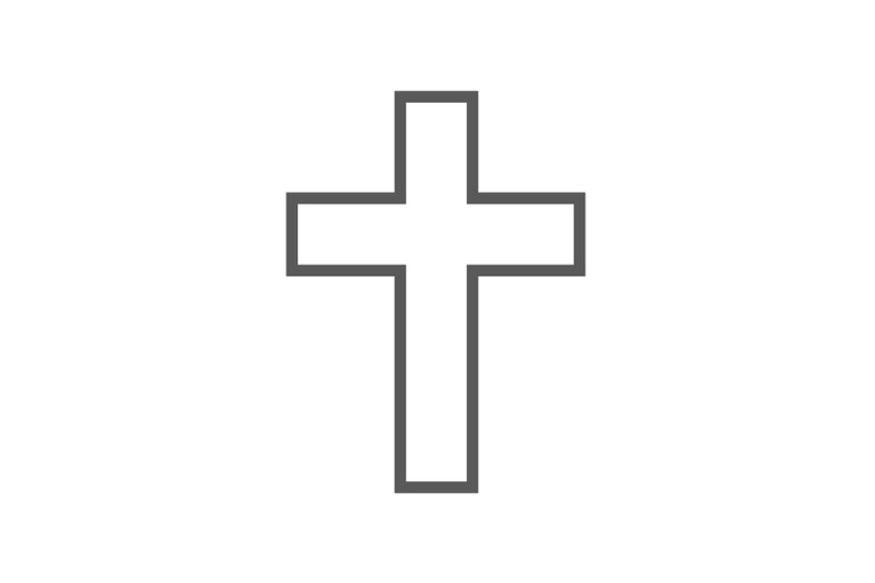 catholic-cross-icon-vector-simple