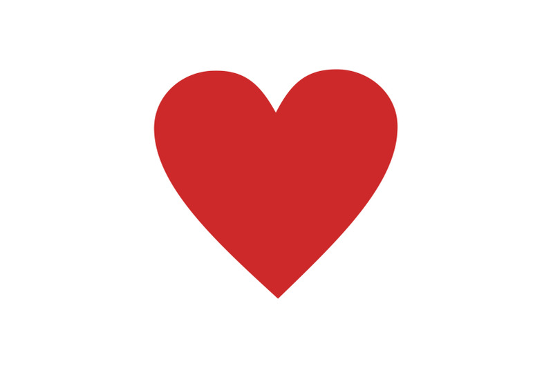 red-heart-icon-vector-simple