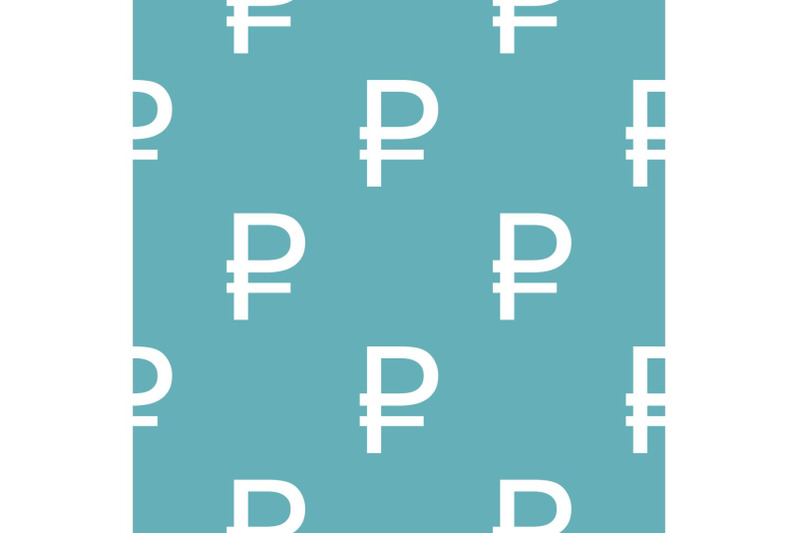 ruble-symbol-pattern-seamless-blue