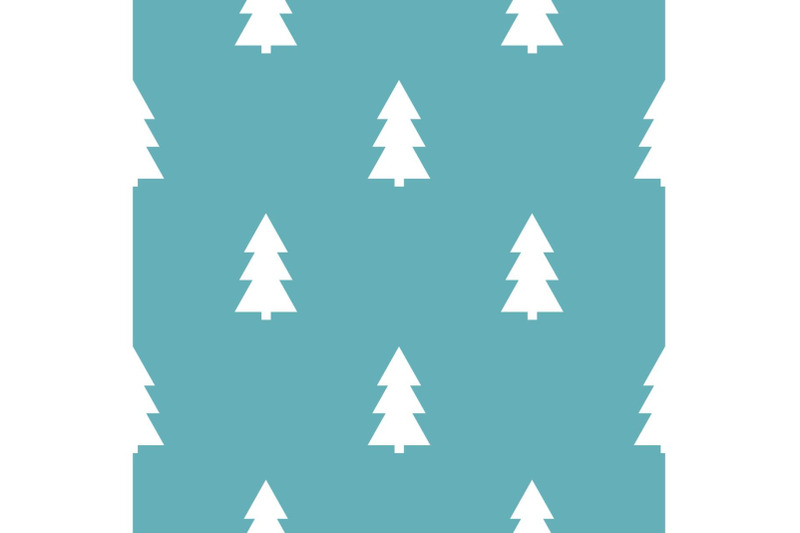 christmas-tree-pattern-seamless-blue