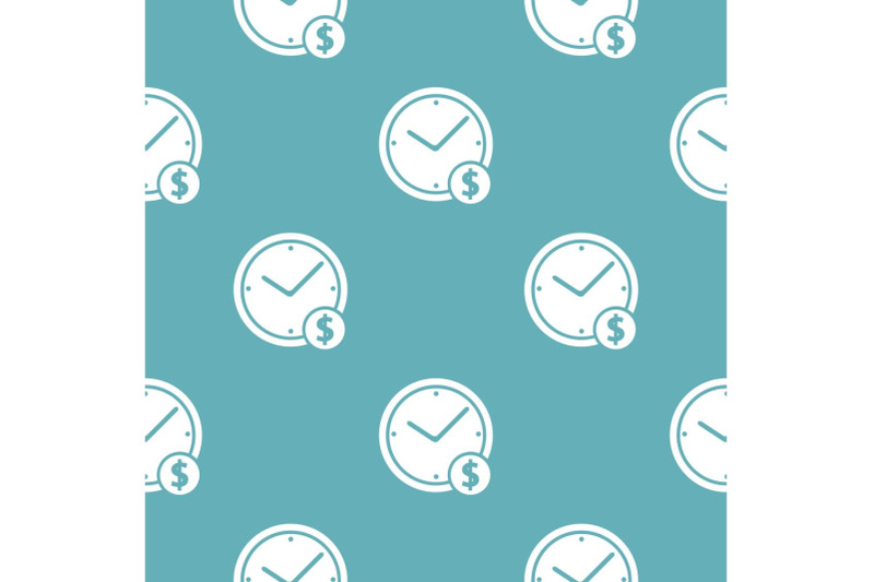 clock-money-pattern-seamless-blue