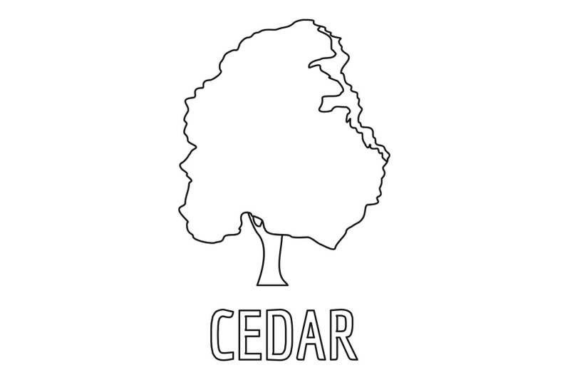 cedar-icon-outline-style