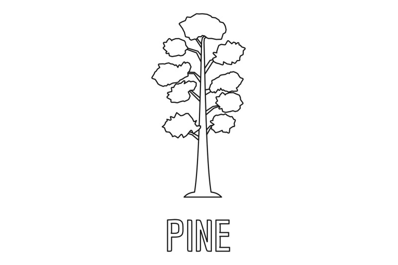 pine-icon-outline-style