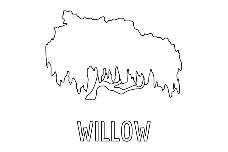 willow-icon-outline-style