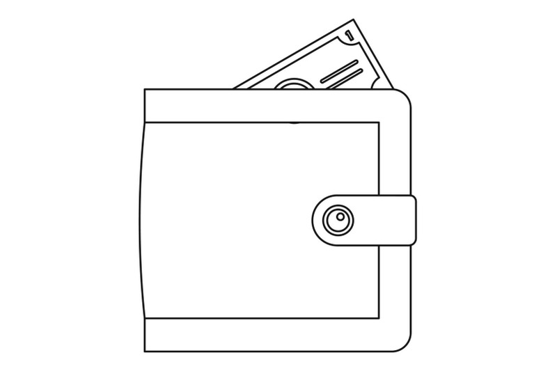 big-wallet-icon-outline-style