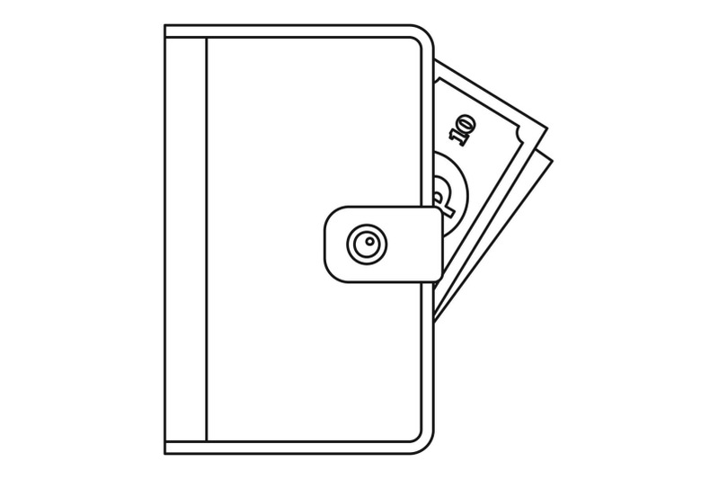 purse-icon-outline-style